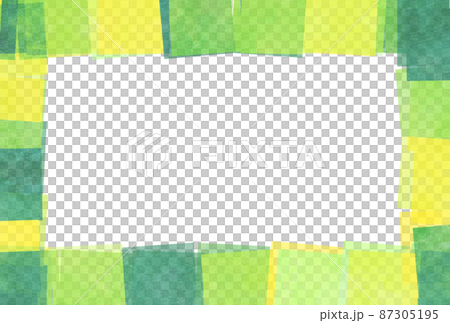 Background material_watercolor texture_green 87305195
