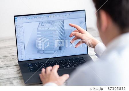 三次元CAD　立体的　3DCG　建築設計　プロジェクト　コンサルティング 87305852