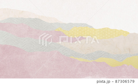 Abstract landscape background in oriental style 87306579