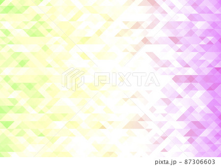 モザイク　三角形　背景素材 87306603