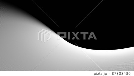 Image Of Dna Strand Spinning On Black And White のイラスト素材