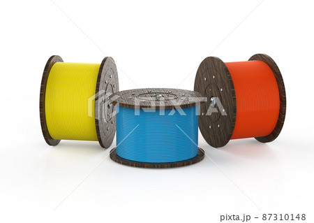 rolls of colorful wire or cable coils rolls of colorful wire or cable coils 87310148