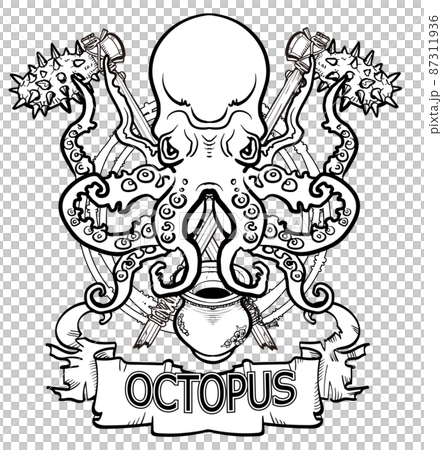 海の魔物-タコ 87311936