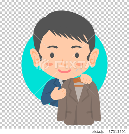 Men's clothing store icon 87313301