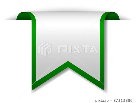 Green banner design on white background 87313886