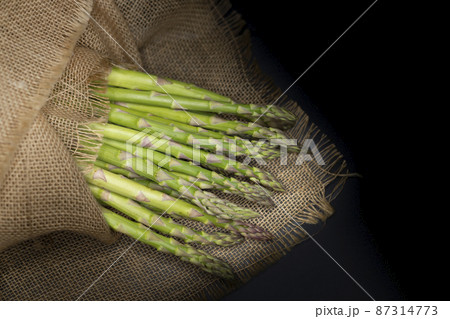 still life with fresh green asparagus 87314773