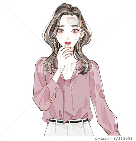 ドン引きのイラスト素材