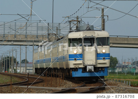 北陸本線 加賀笠間-美川 JR西日本 475系 A07+A03編成(金沢) 北陸本線 加賀笠間-美川 JR西日本 475系 A07+A03編成(金沢) 87316708