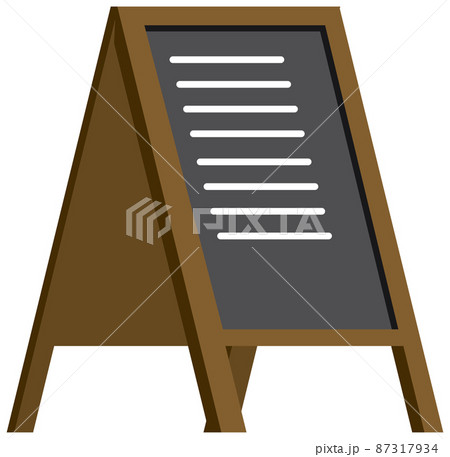 A restaurant menu standy on white background 87317934