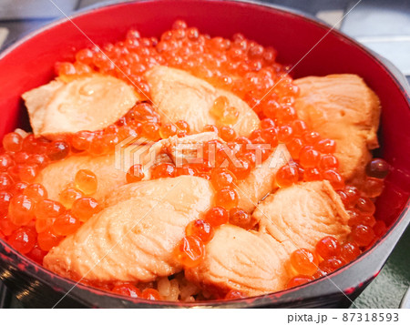 はらこ飯のクローズアップ はらこ飯のクローズアップ 87318593