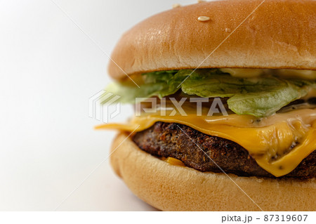 ハンバーガー パン チーズ 87319607