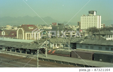 群馬県 前橋市 JR前橋駅 前橋駅の南側から北側方面を見る 1979年 昭和54年 群馬県 前橋市 JR前橋駅 前橋駅の南側から北側方面を見る 1979年 昭和54年 87321164