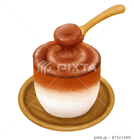 ソーサ―付きダルゴナコーヒー　Dalgona Coffee　whipped coffee　Froth 87321460