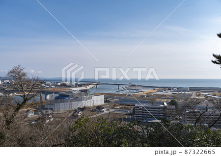 川の河口の風景 川の河口の風景 87322665