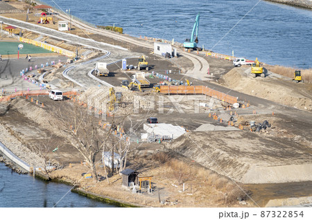 土木工事現場 87322854