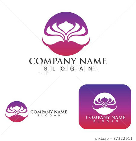 Lotus flowers design logo Template icon eps10 Lotus flowers design logo Template icon eps10 87322911