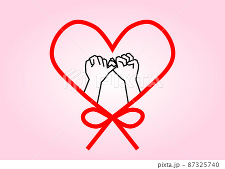 角張った手の指切りイラスト素材 87325740