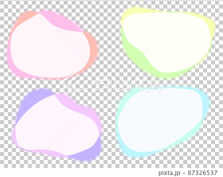 重疊液體形狀熒光色 87326537