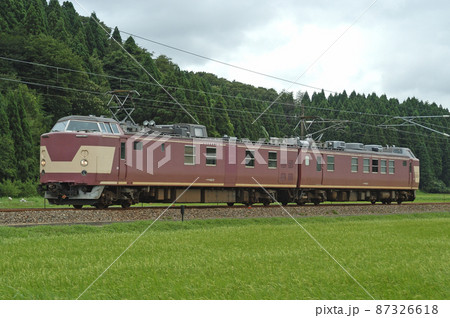 北陸本線 牛ノ谷-大聖寺 JR西日本 クモヤ443系 D02編成(京都) 北陸本線 牛ノ谷-大聖寺 JR西日本 クモヤ443系 D02編成(京都) 87326618