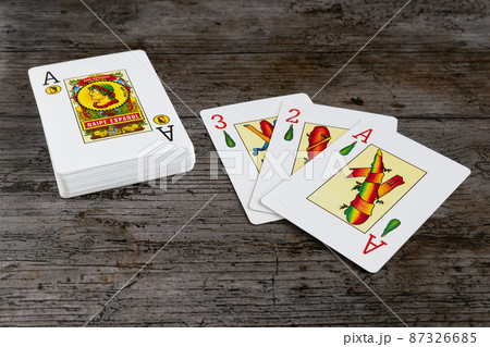 Deck of cards Spanish classic game Deck of cards Spanish classic game 87326685
