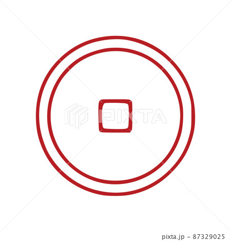 Coin outline icon isolated on white background Coin outline icon isolated on white background 87329025