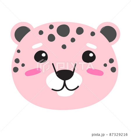 cartoon leopard face
