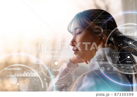 目を閉じて想像する未来 87330399