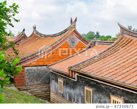 Sunny view of the Fujian style building Sunny view of the Fujian style building 87330673