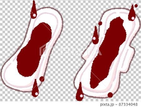 Napkin with blood Napkin with blood 87334048