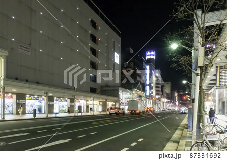 八丁堀の中央通り　広島県広島市 87334692