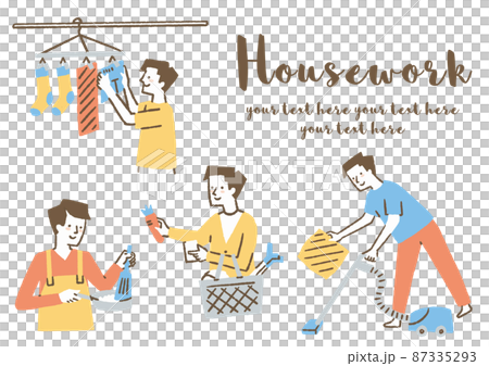 做家務的男人_set_color 87335293