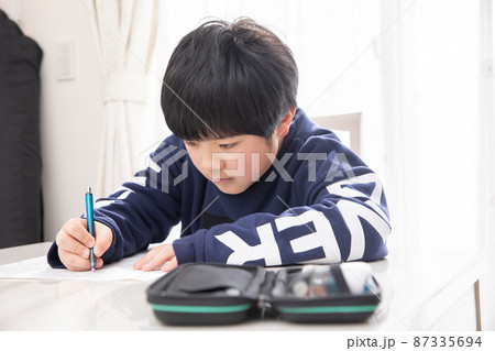 一生懸命学習する小学生 study 一生懸命学習する小学生 study 87335694