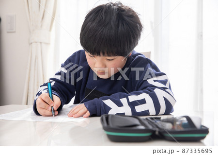一生懸命学習する小学生 study 一生懸命学習する小学生 study 87335695