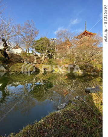 池と清水寺 87335897