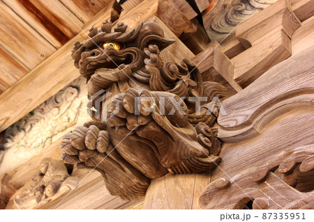 海禅寺の山門にある狛犬(3) 海禅寺の山門にある狛犬(3) 87335951