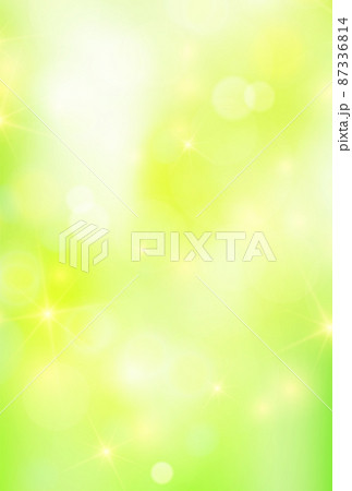 和柄　新緑　水彩　背景 87336814