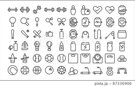 illustration vector and sport plant multicolor style icon perfect. illustration vector and sport plant multicolor style icon perfect. 87336906