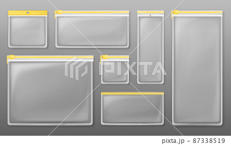 Clear plastic zipper bags with yellow ziplock Clear plastic zipper bags with yellow ziplock 87338519