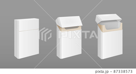 Empty pack of cigarettes with golden foil Empty pack of cigarettes with golden foil 87338573