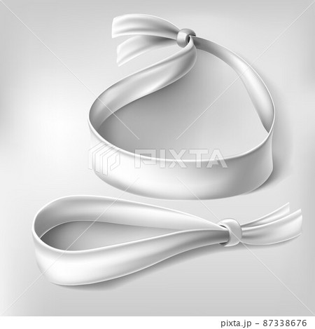 Wristband or cloth bracelets mockup isolated set Wristband or cloth bracelets mockup isolated set 87338676