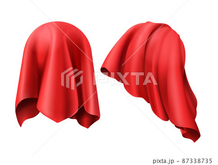 Sphere covered with red cloth 87338735
