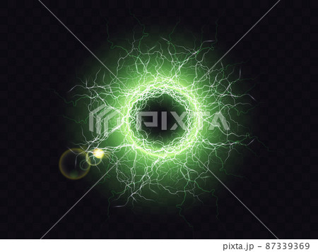 Powerful electrical discharge magical energy flash 87339369
