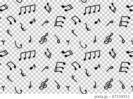 Musical note pattern 87339551