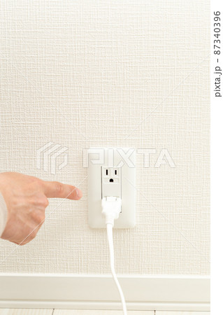 コンセントとハンドサイン 87340396