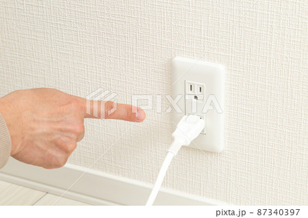 コンセントとハンドサイン 87340397