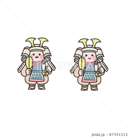 可愛い五月人形イラスト素材のイラスト素材