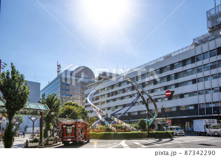 東京都大田区の都市風景　蒲田駅前 87342290