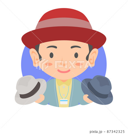 ◆帽子屋◆手描きイラスト 帽子屋のアイコンのイラスト素材 [87342325] - PIXTA