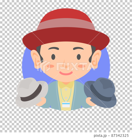 帽子屋のアイコンのイラスト素材 [87342325] - PIXTA