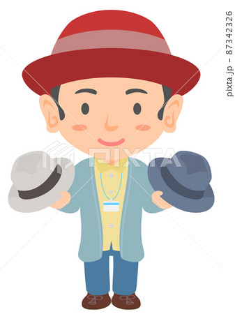 帽子屋の店員のイラスト素材 [87342326] - PIXTA